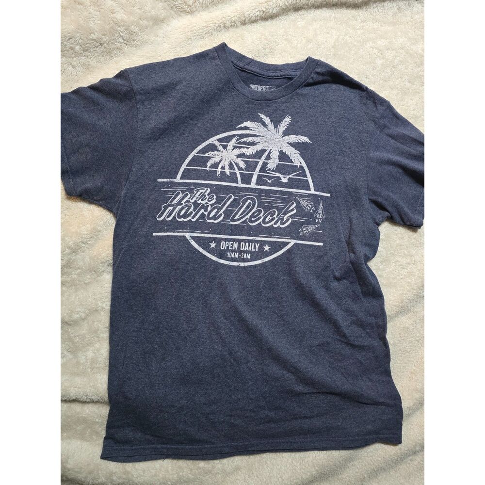 Top Gun Maverick The Hard Deck Graphic T Shirt Men's Medium Blue